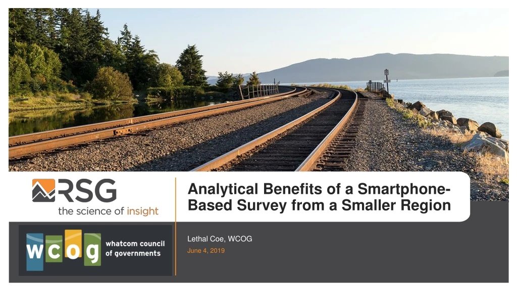 analytical benefits of a smartphone based survey