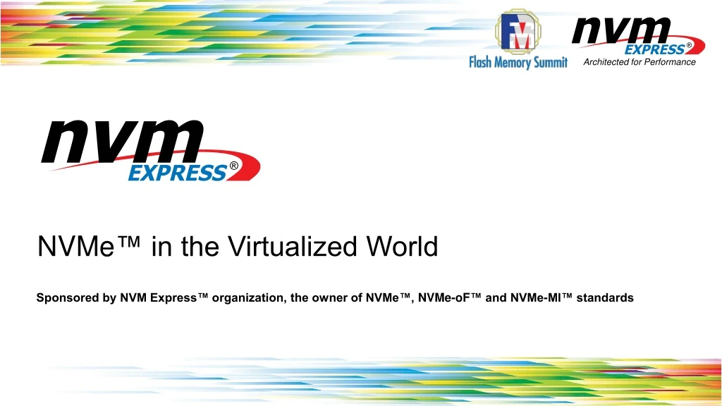 nvme in the virtualized world
