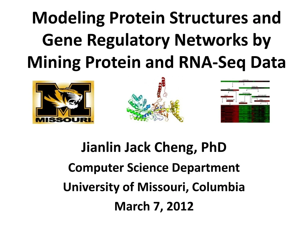 modeling protein structures and gene regulatory networks by mining protein and rna seq data