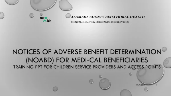 Alameda County Behavioral Health