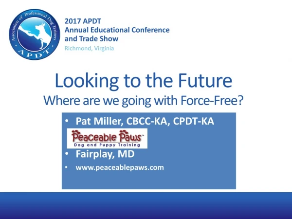 Looking to the Future Where are we going with Force-Free?