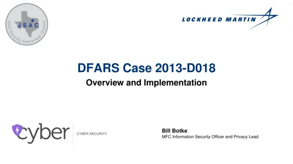 DFARS Case 2013-D018