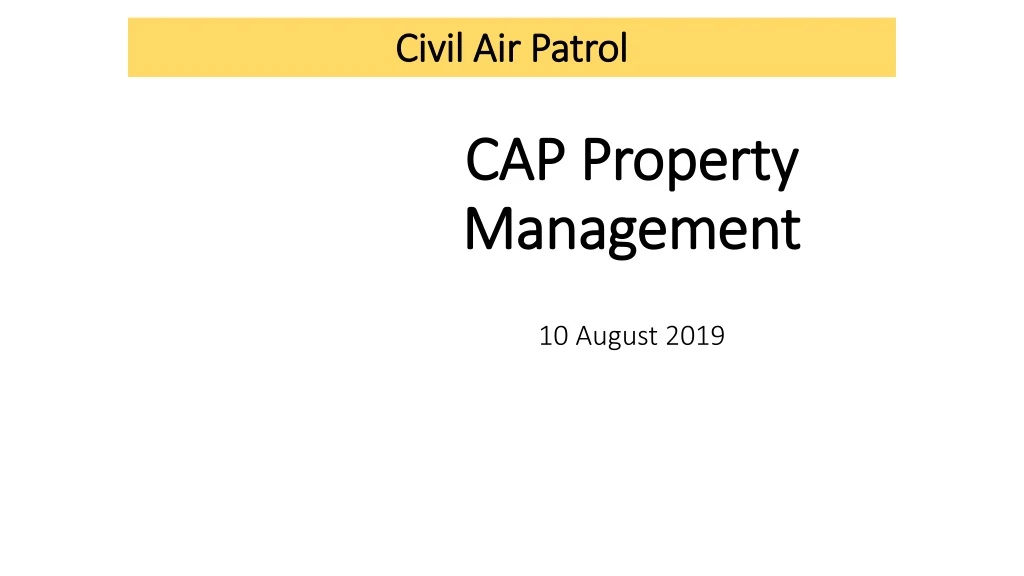 PPT Civil Air Patrol PowerPoint Presentation free download ID:363276