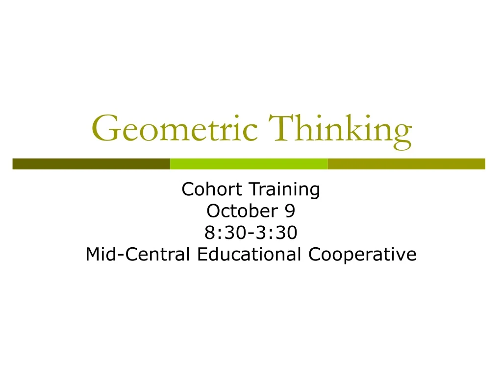 geometric thinking