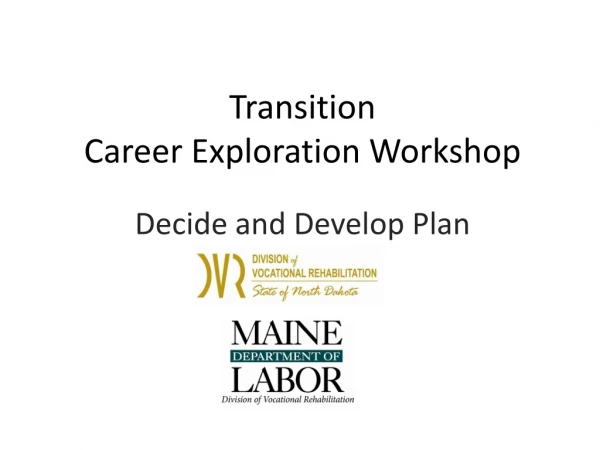 transition career exploration workshop