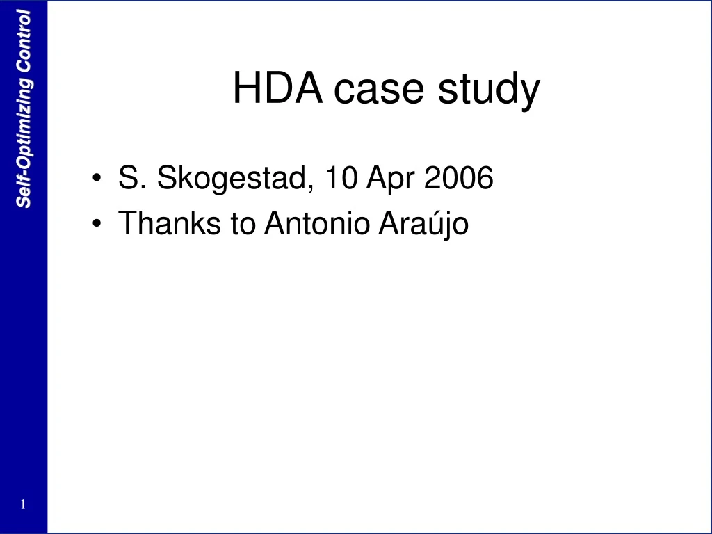hda case study