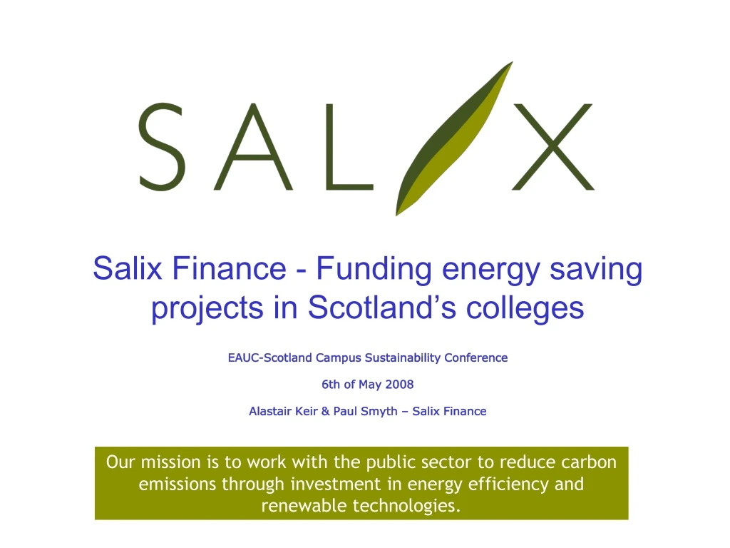 salix finance funding energy saving projects
