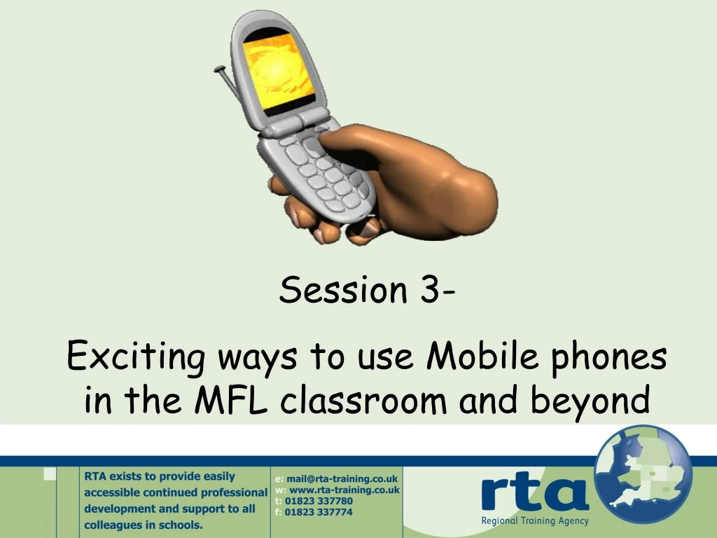 session 3 exciting ways to use mobile phones
