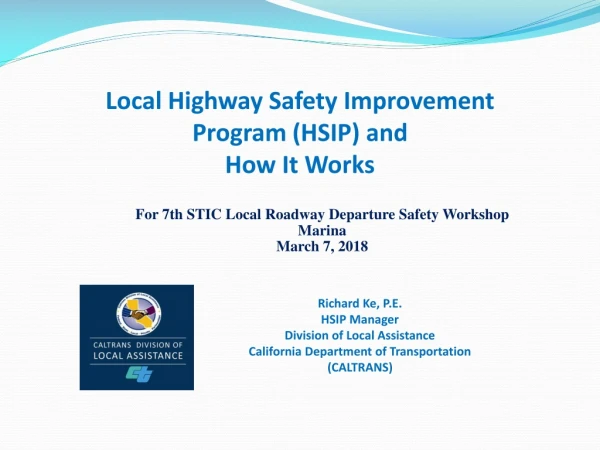 Local Highway Safety Improvement Program (HSIP) and How It Works