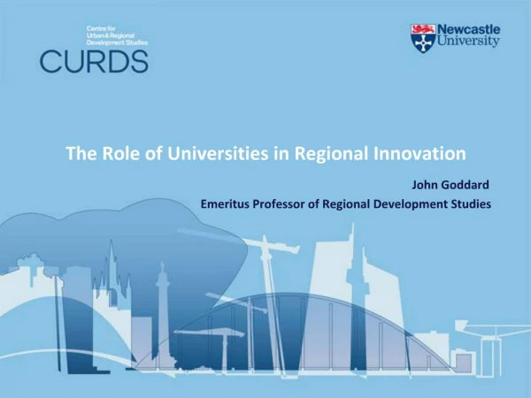The Role of Universities in Regional Innovation