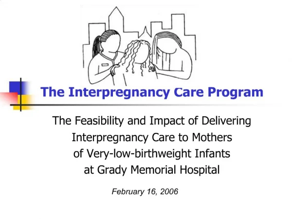 The Interpregnancy Care Program The Feasibility and Impact of Delivering Interpregnancy Care to Mothers of Very-low-b