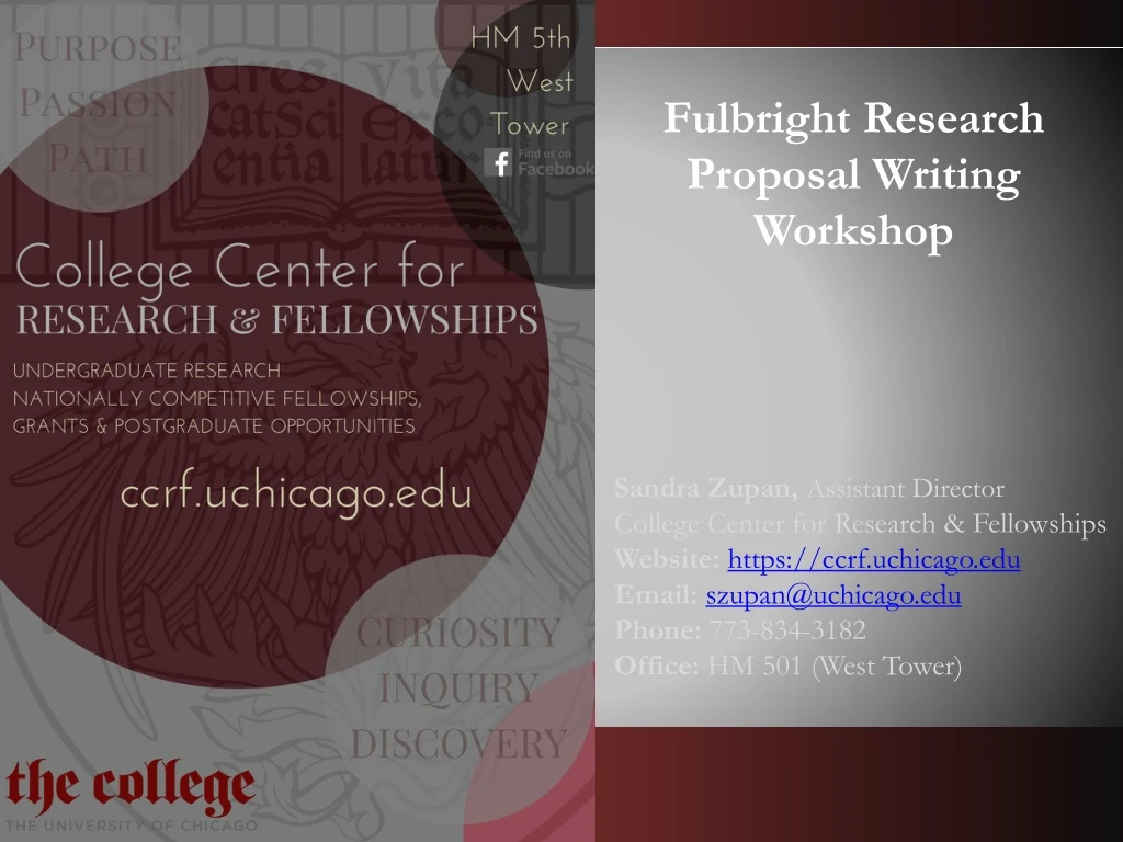 fulbright r esearch proposal writing workshop