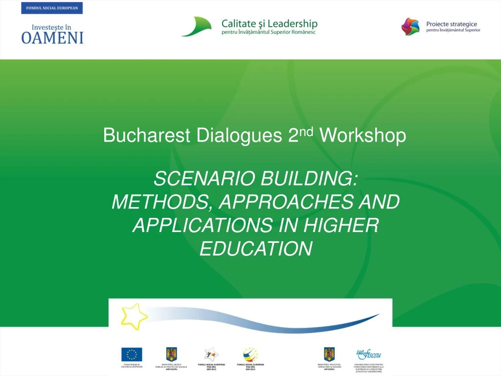 bucharest dialogues 2 nd workshop scenario