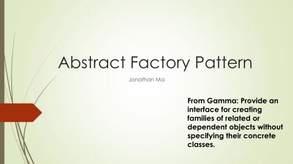 Abstract Factory Pattern