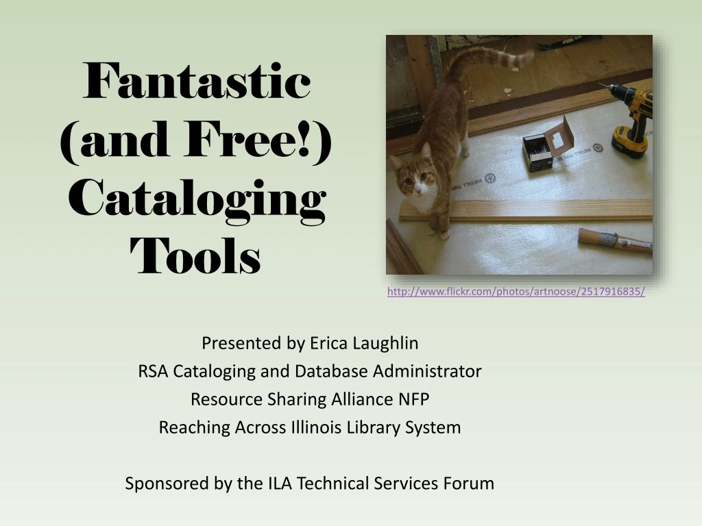 fantastic and free cataloging tools