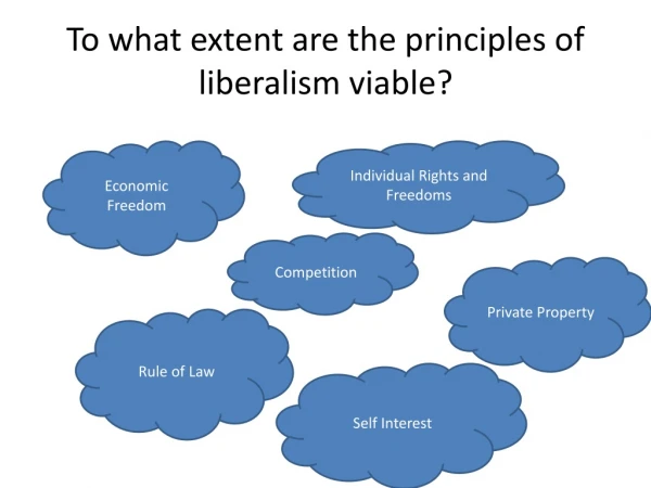 To what extent are the principles of liberalism viable?