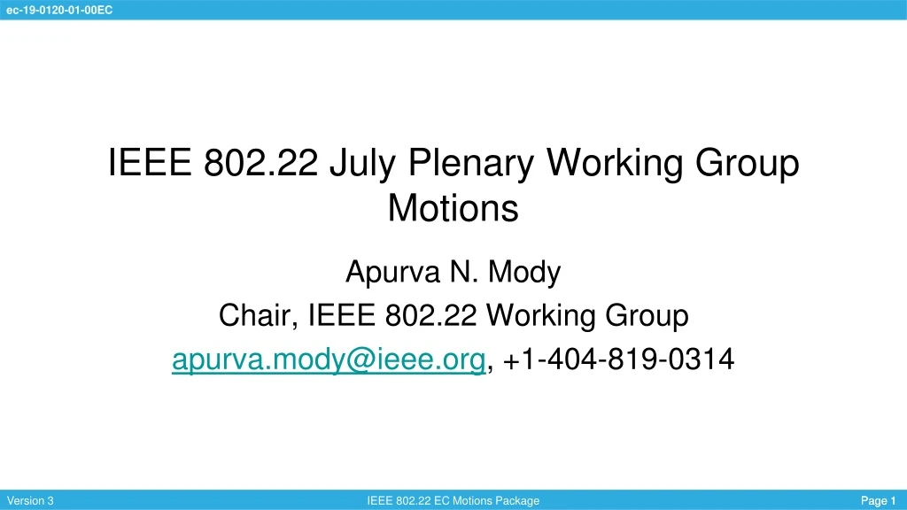 ieee 802 22 july plenary working group motions