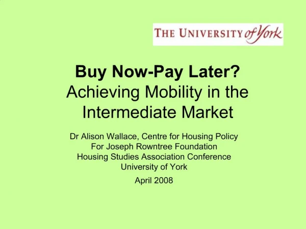 Buy Now-Pay Later Achieving Mobility in the Intermediate Market
