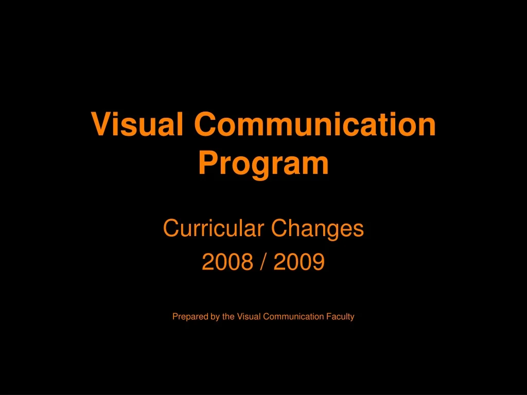 visual communication program