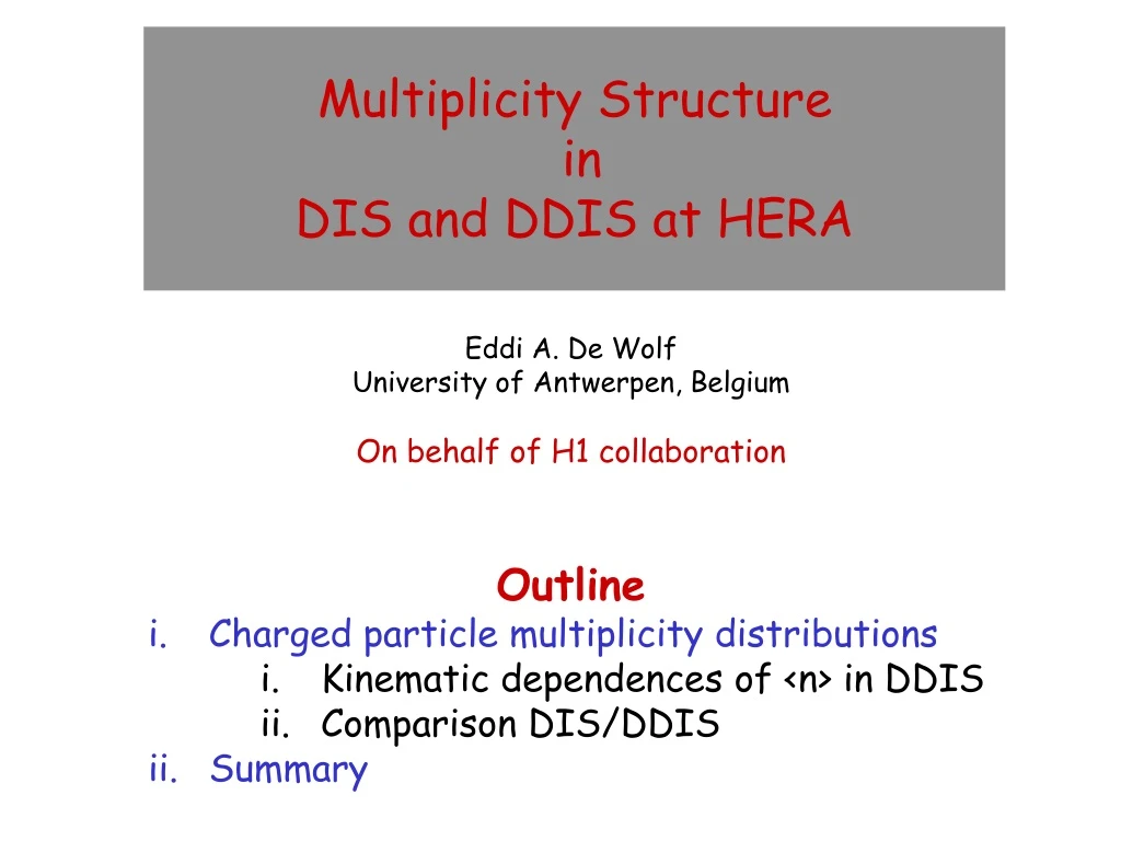 multiplicity structure in dis and ddis at hera