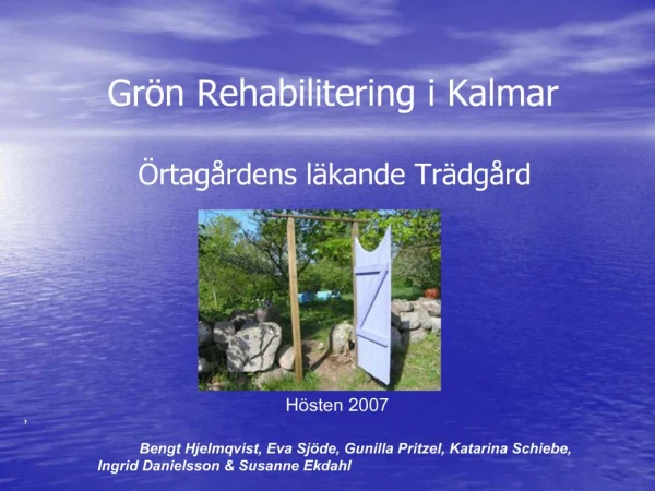 Gr n Rehabilitering i Kalmar