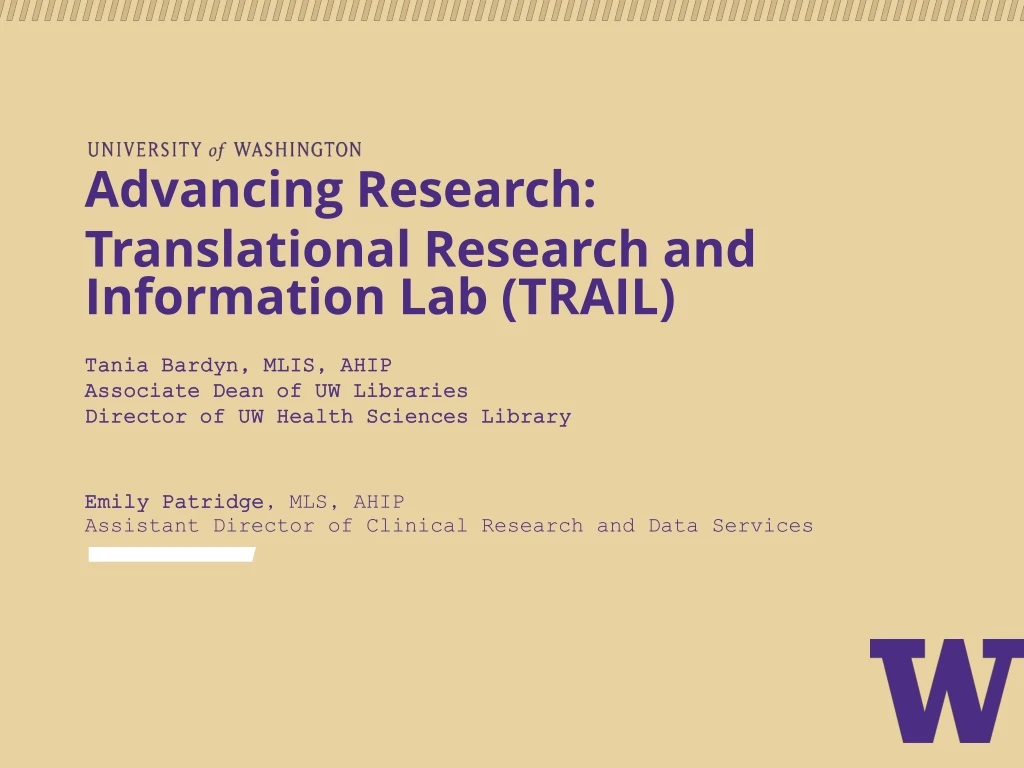 advancing research translational research