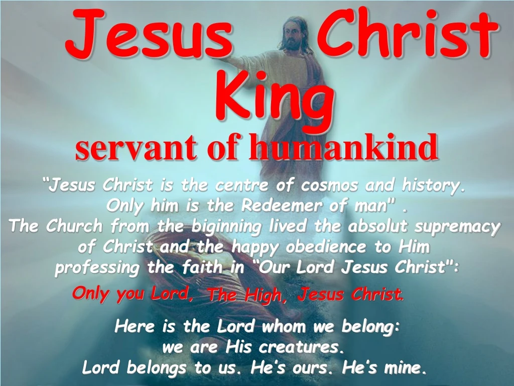 jesus christ king