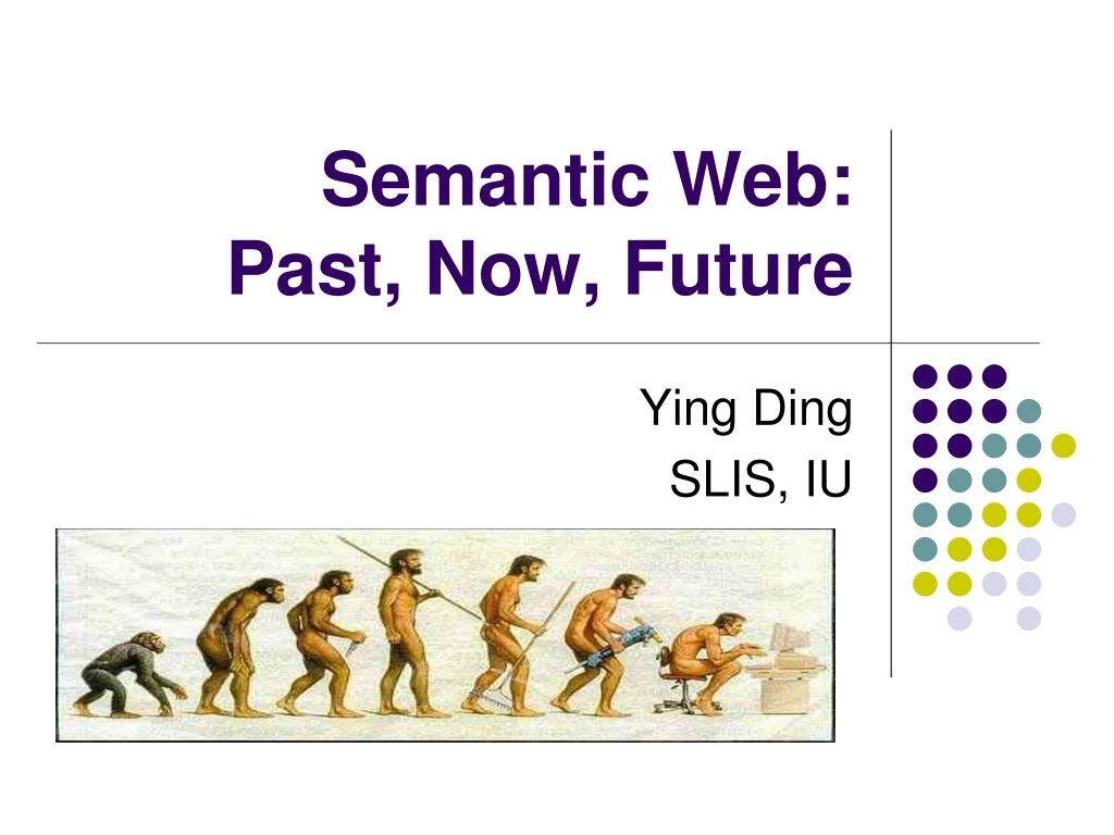 semantic web past now future