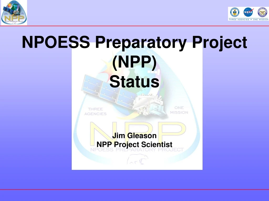 npoess preparatory project npp status
