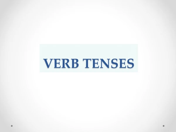 verb tenses