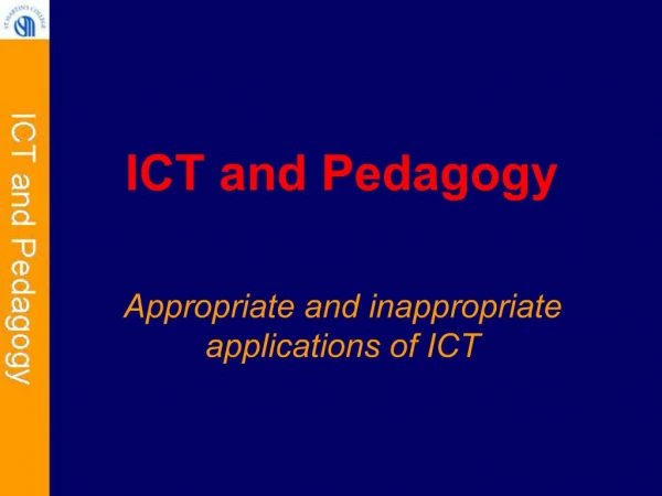 ICT and Pedagogy