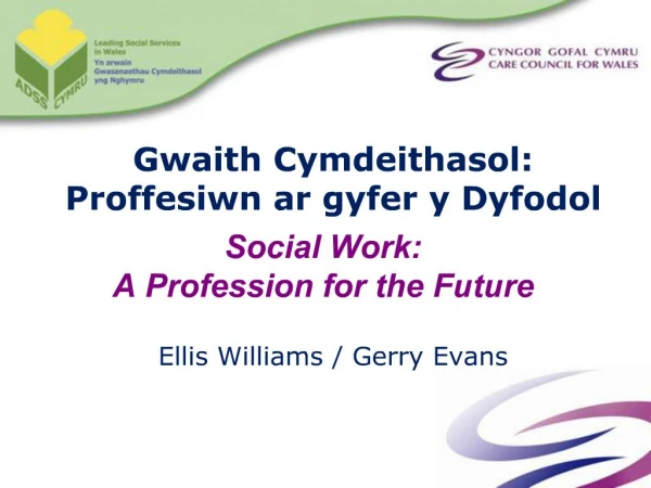 Social Work: A Profession for the Future