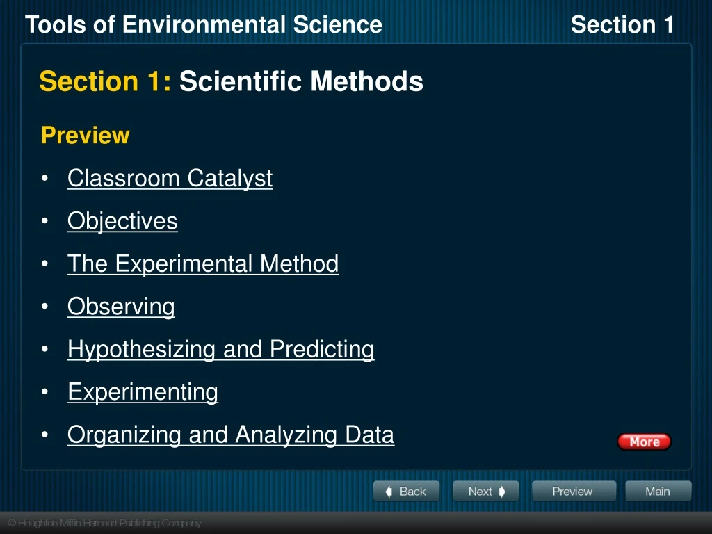 section 1 scientific methods