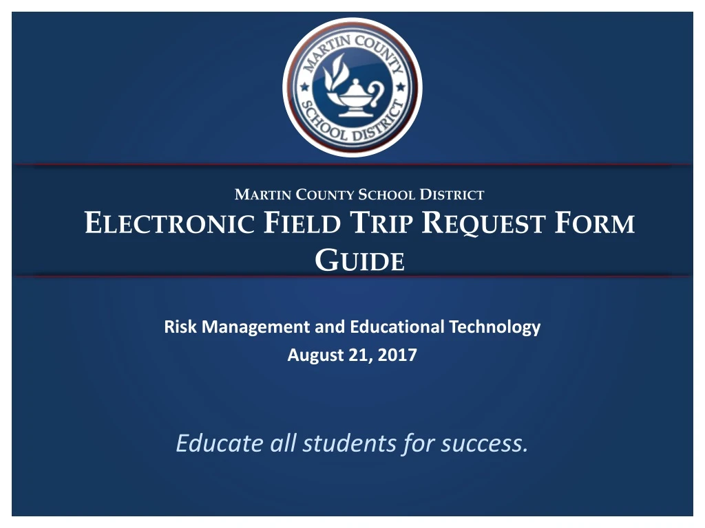 martin county school district electronic field trip request form guide