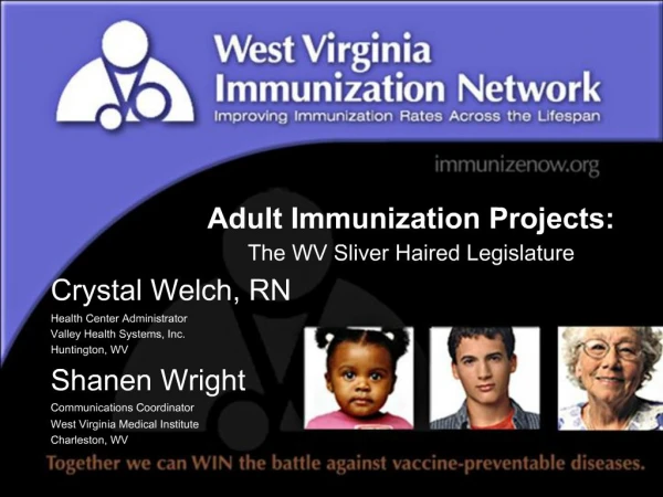 Adult Immunization Projects: The WV Sliver Haired Legislature