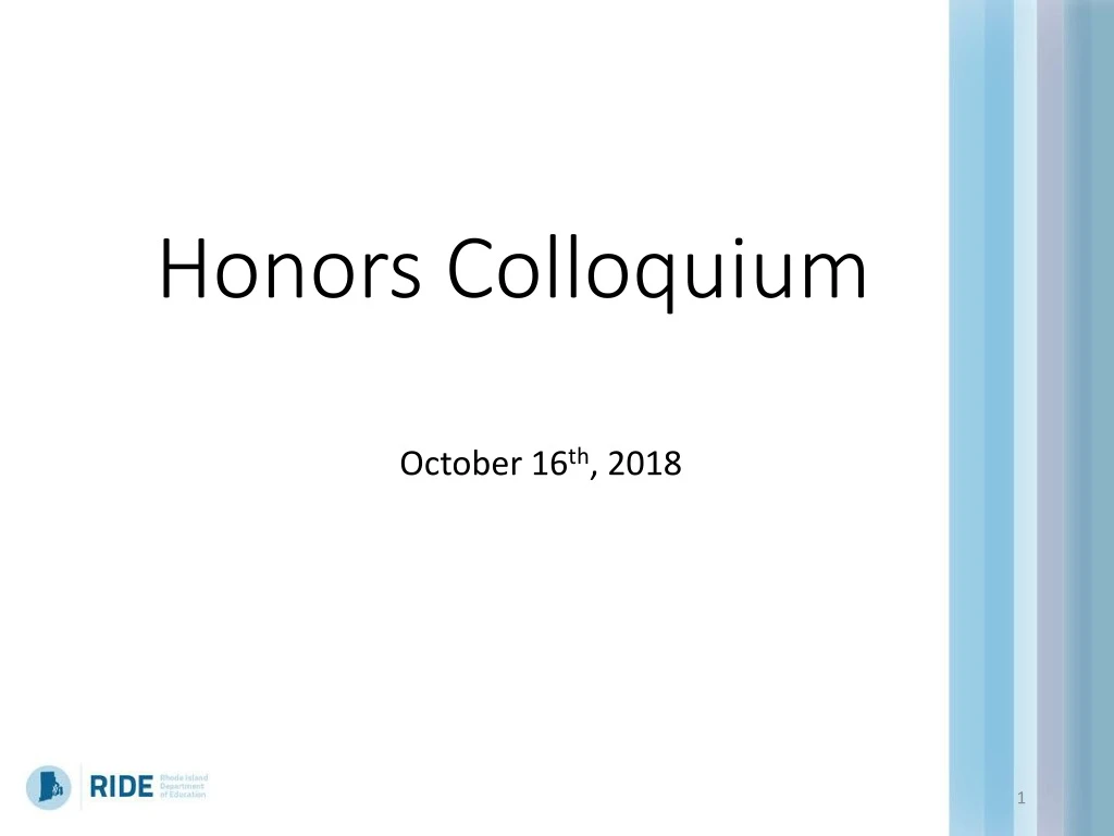 honors colloquium