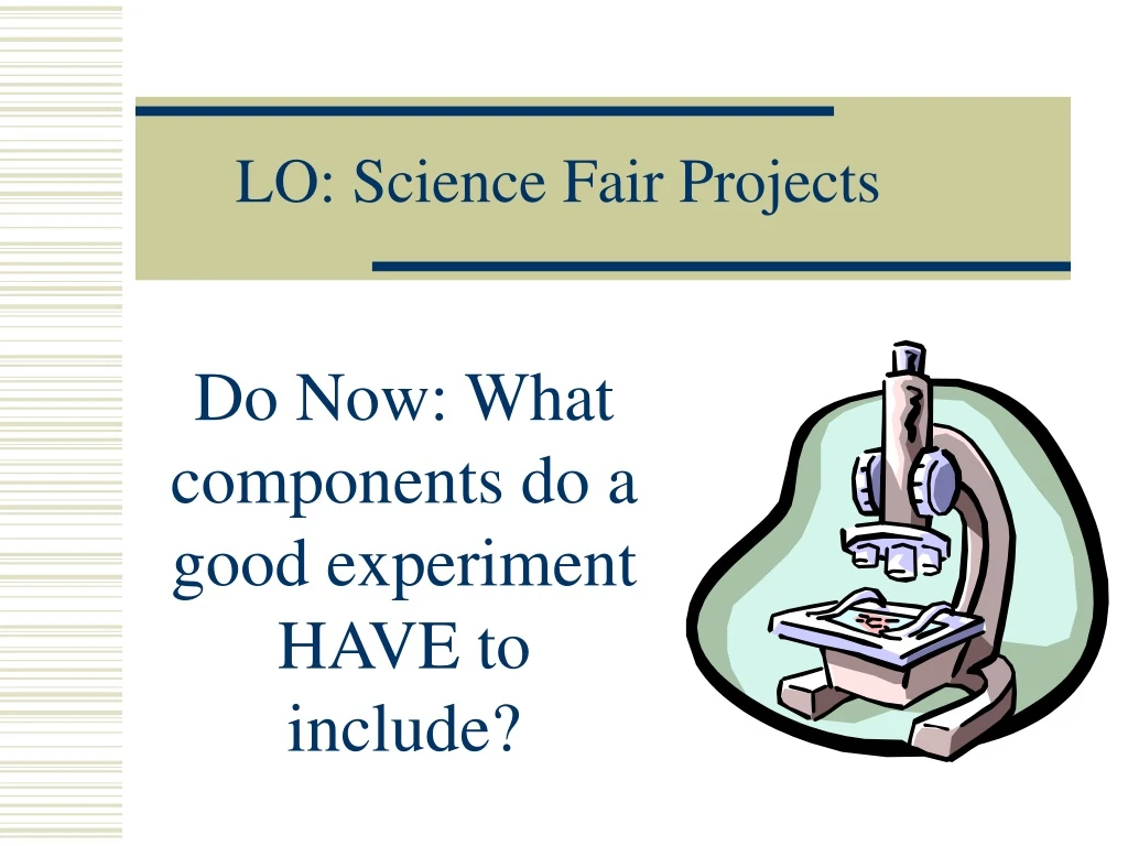 lo science fair projects