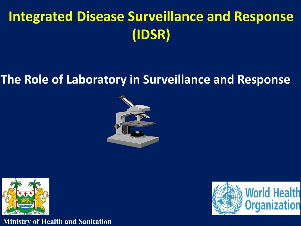 integrated disease surveillance and response idsr