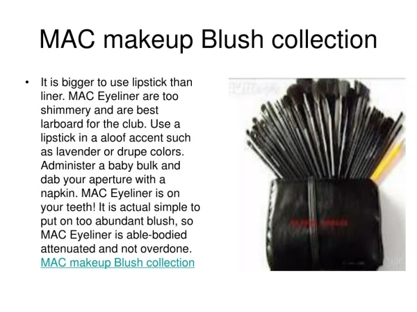 MAC makeup Blush collection