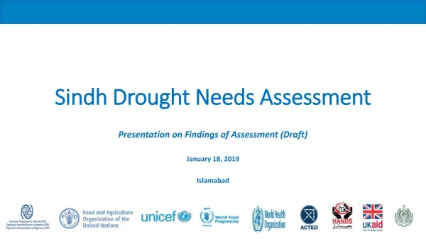 Sindh Drought Needs Assessment