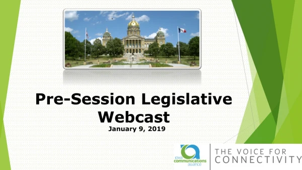 Pre-Session Legislative Webcast