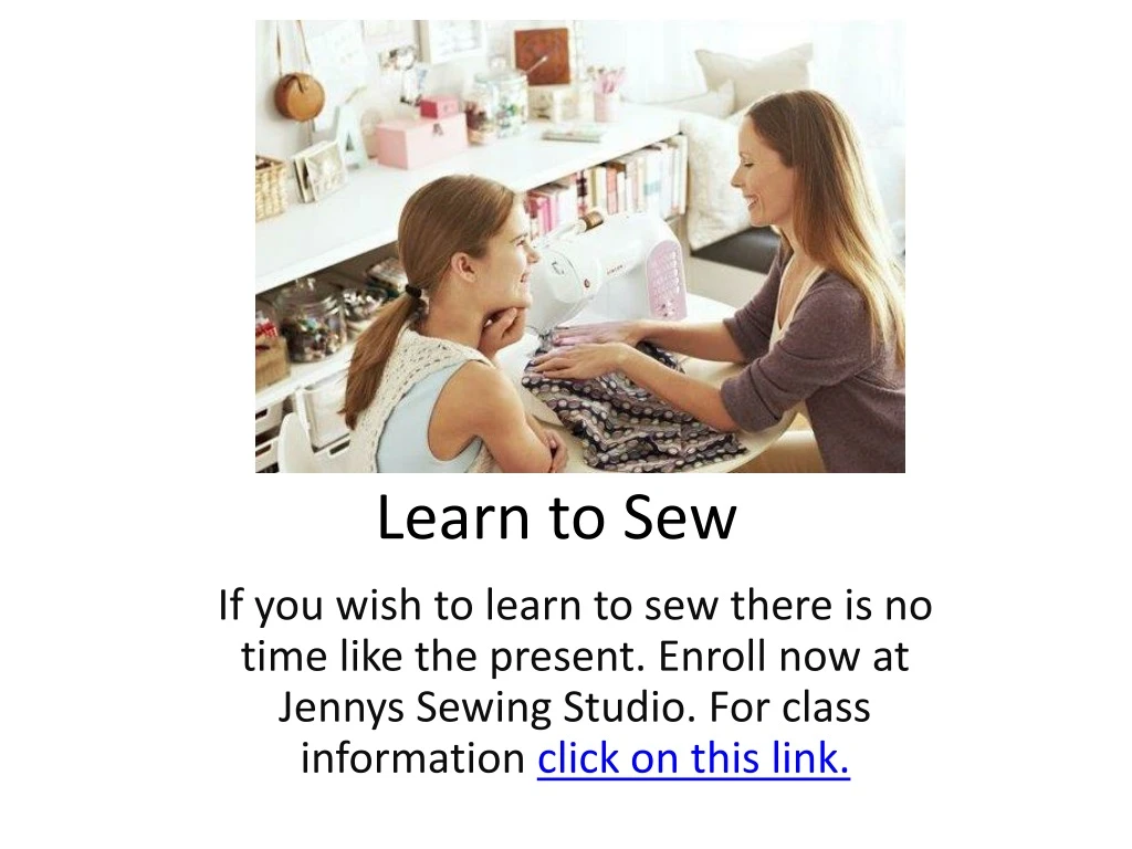 learn to sew