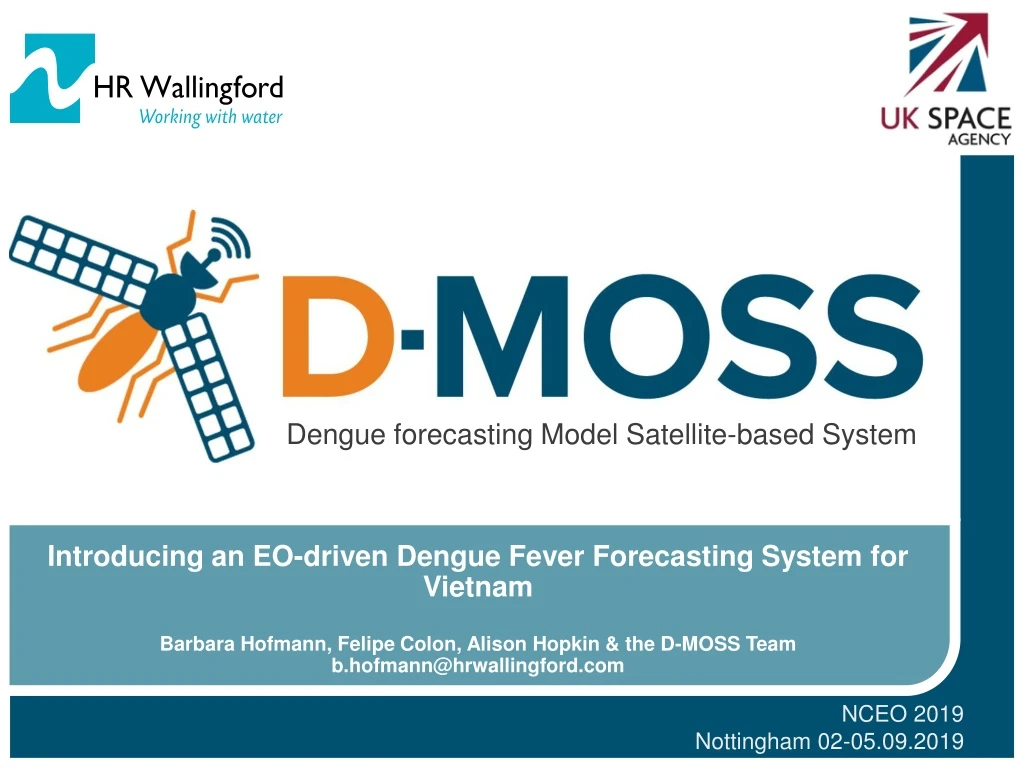 dengue forecasting model satellite based system