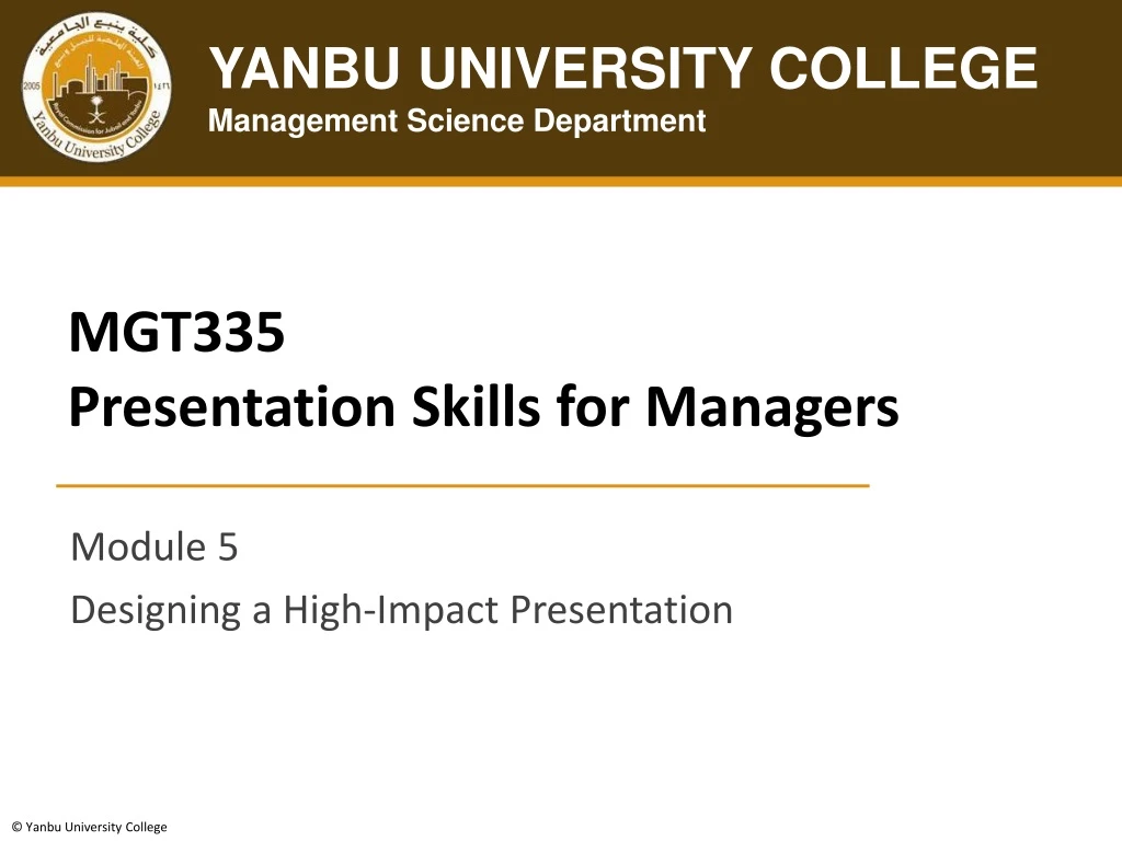 mgt335 presentation skills for managers