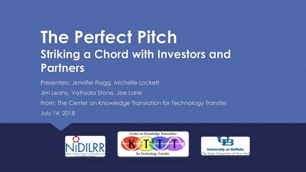The Perfect Pitch Striking a Chord with Investors and Partners