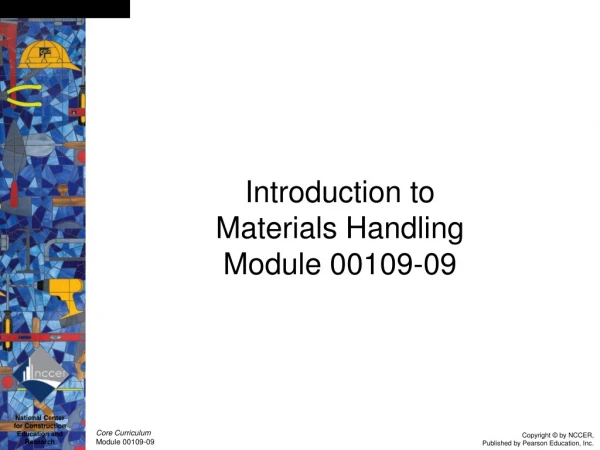 Introduction to Materials Handling Module 00109-09