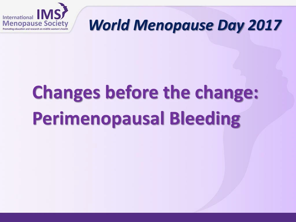 world menopause day 2017