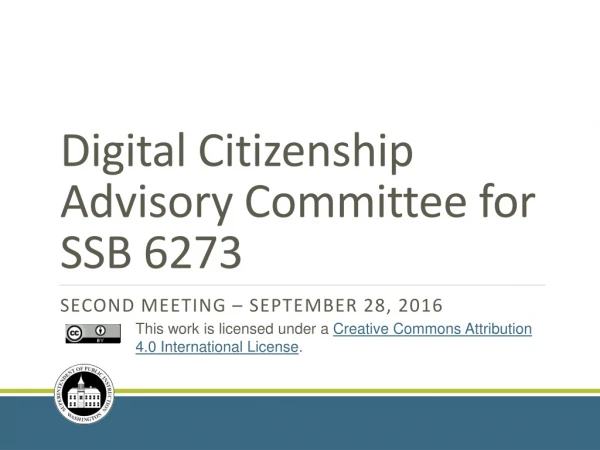 Digital Citizenship Advisory Committee for SSB 6273