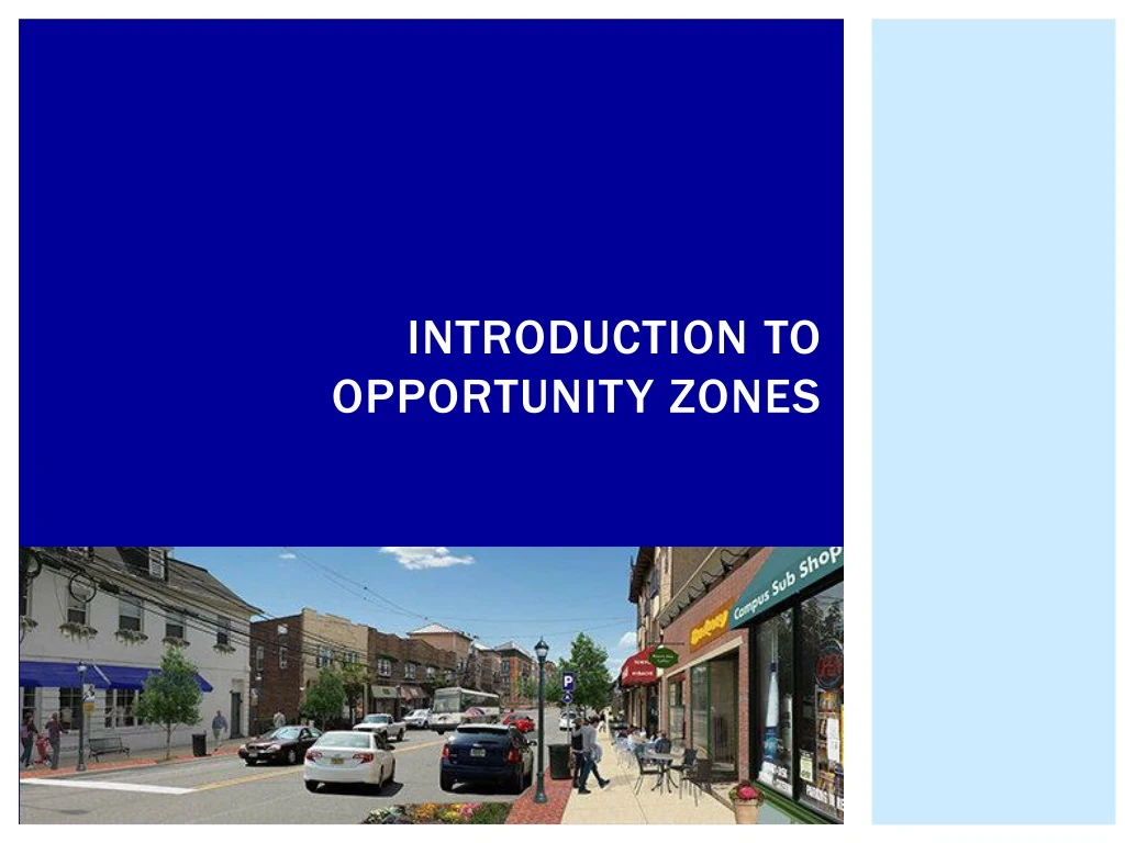 introduction to opportunity zones