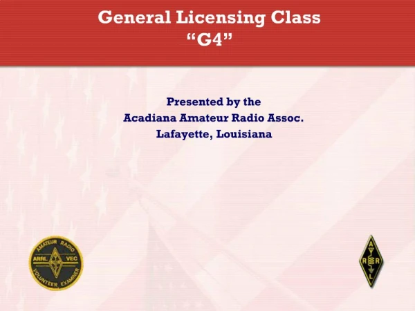 General Licensing Class G4